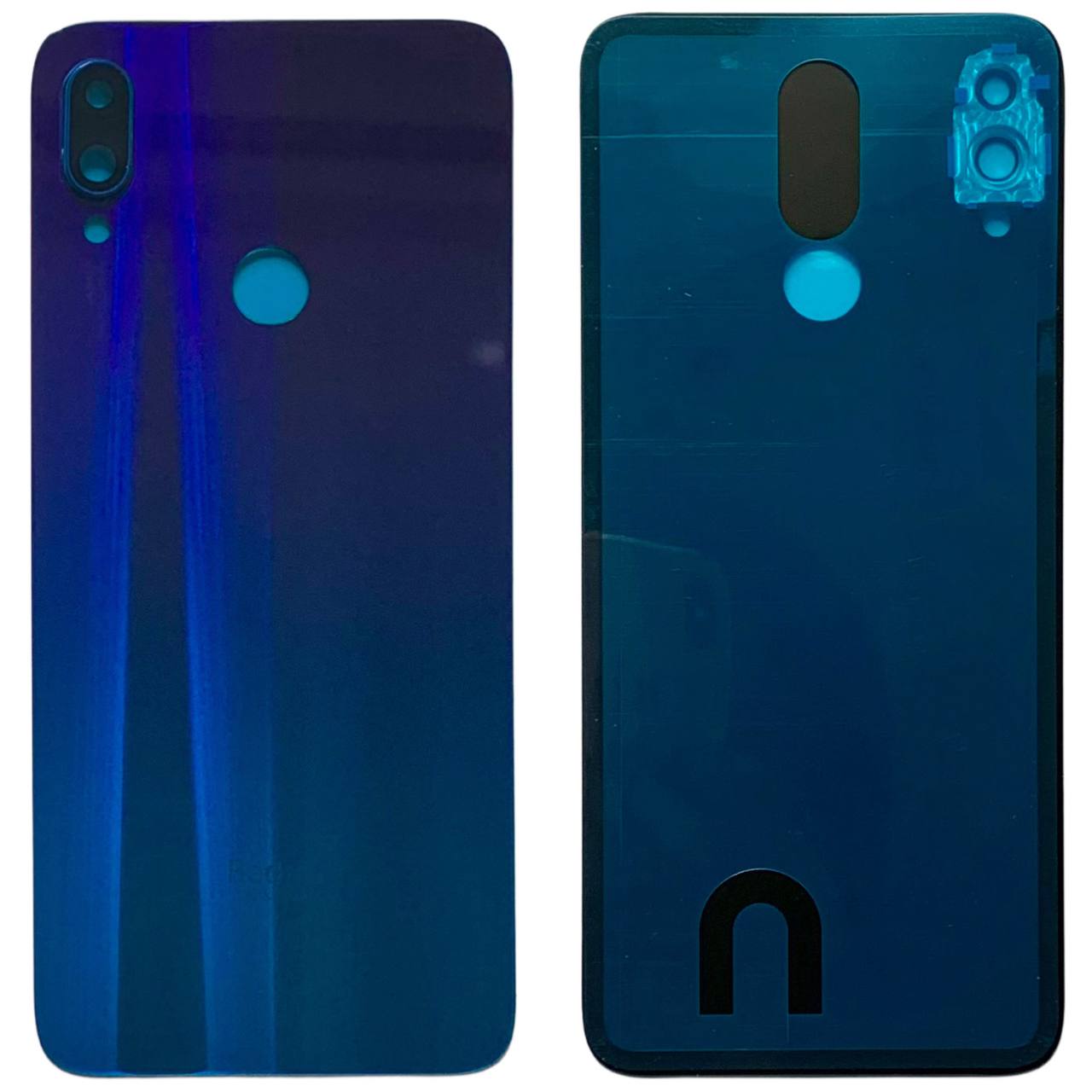 Задня кришка Xiaomi Redmi Note 7 | Note 7 Pro blue (з склом камери)