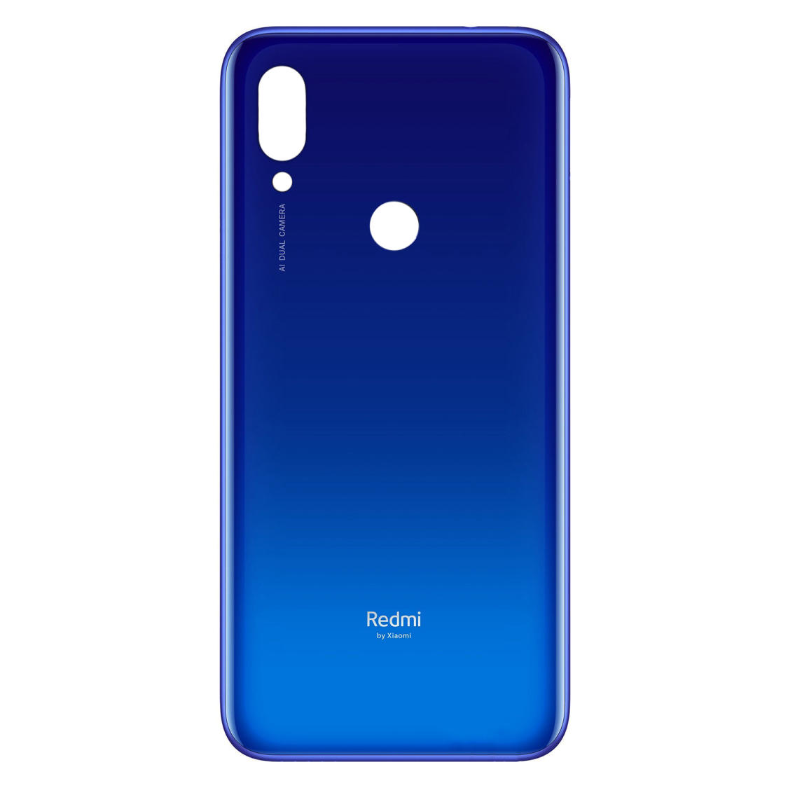 Задняя крышка Xiaomi Redmi 7 blue (без стекла камеры)