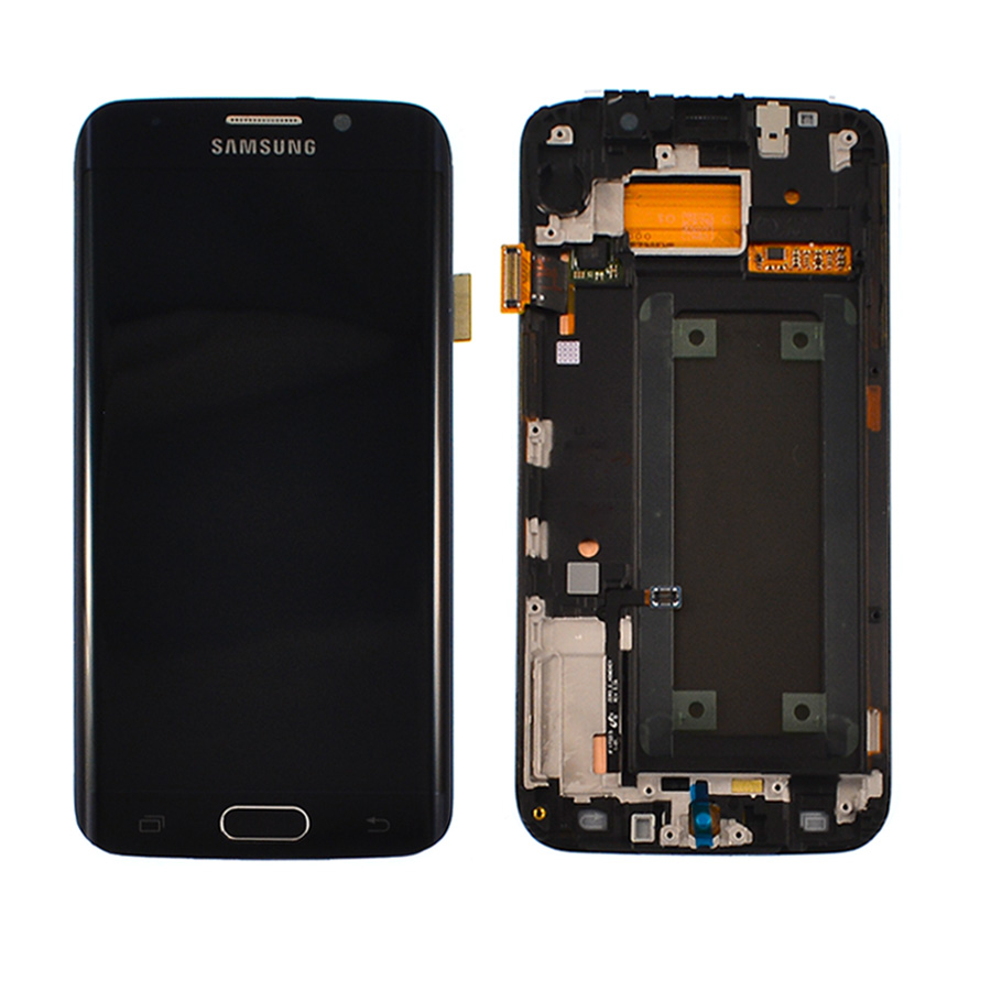 Дисплей Samsung G925 Galaxy S6 Edge black, с рамкой, Service Pack Original