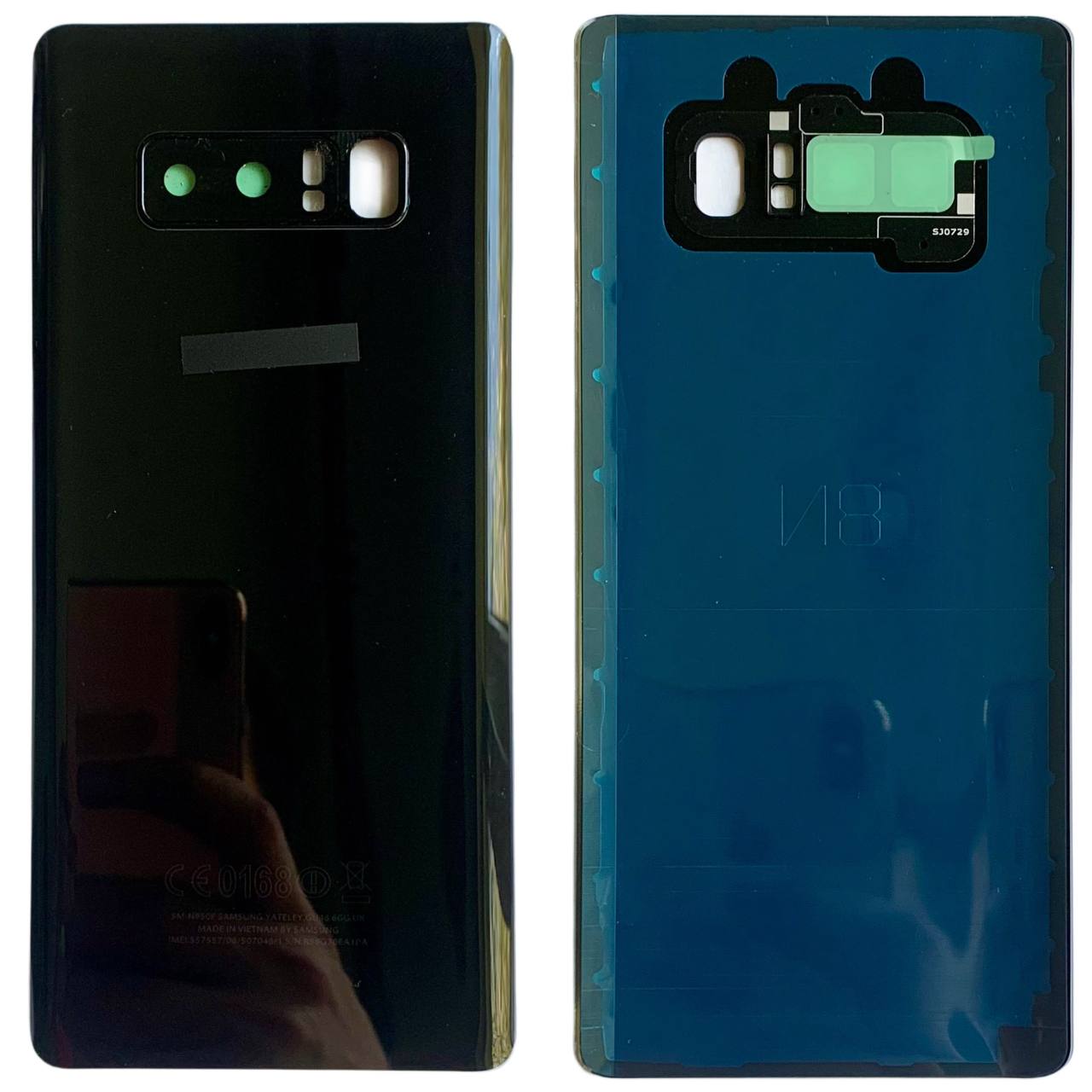 Задня кришка Samsung N950 Galaxy Note 8 black (зі склом камери)