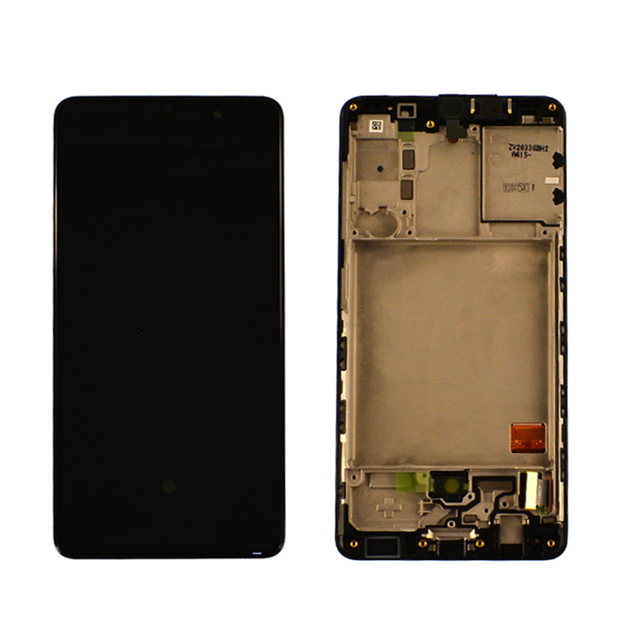 Дисплей Samsung A415 Galaxy A41 black, з рамкою, Service Pack Original