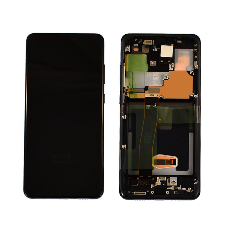 Дисплей Samsung G988 Galaxy S20 Ultra black, з рамкою, Service Pack Original