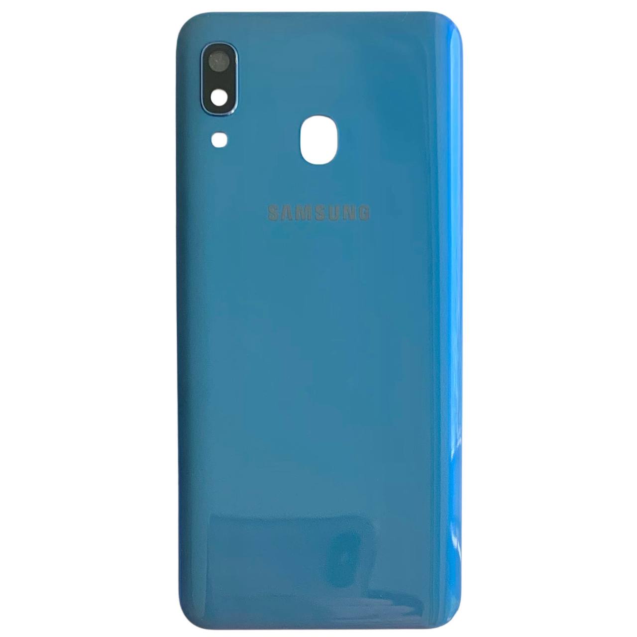 Задня кришка Samsung A305 Galaxy A30 2019 blue (зі склом камери)