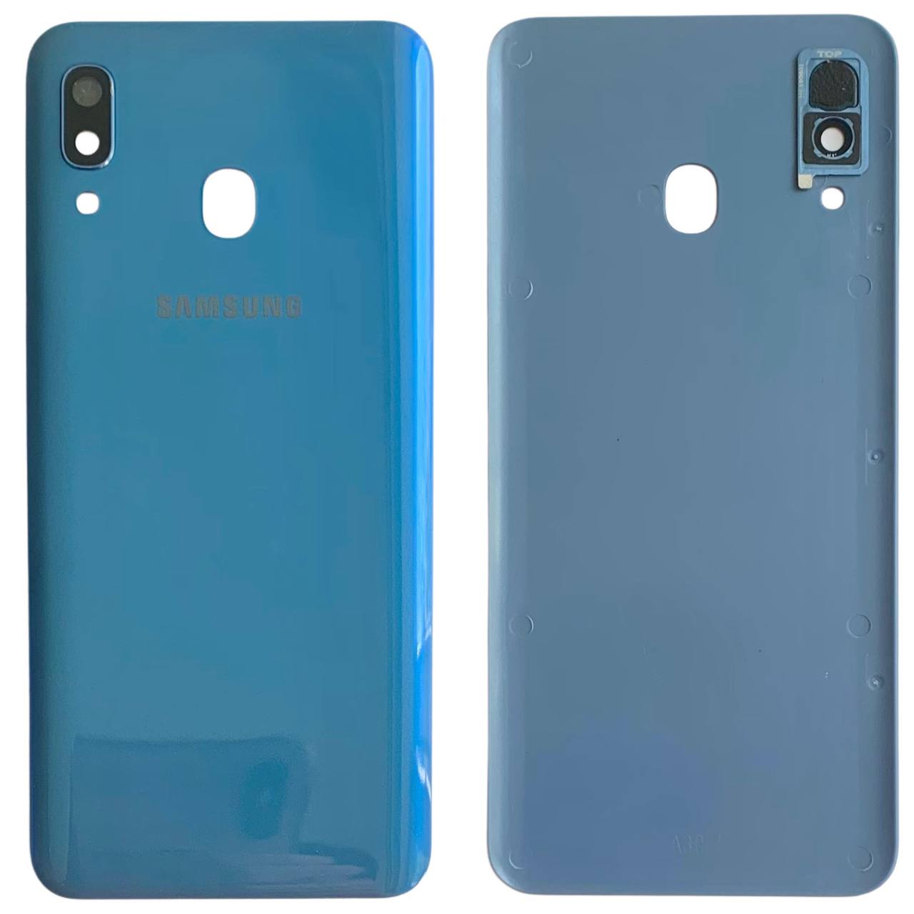 Задня кришка Samsung A305 Galaxy A30 2019 blue (зі склом камери)