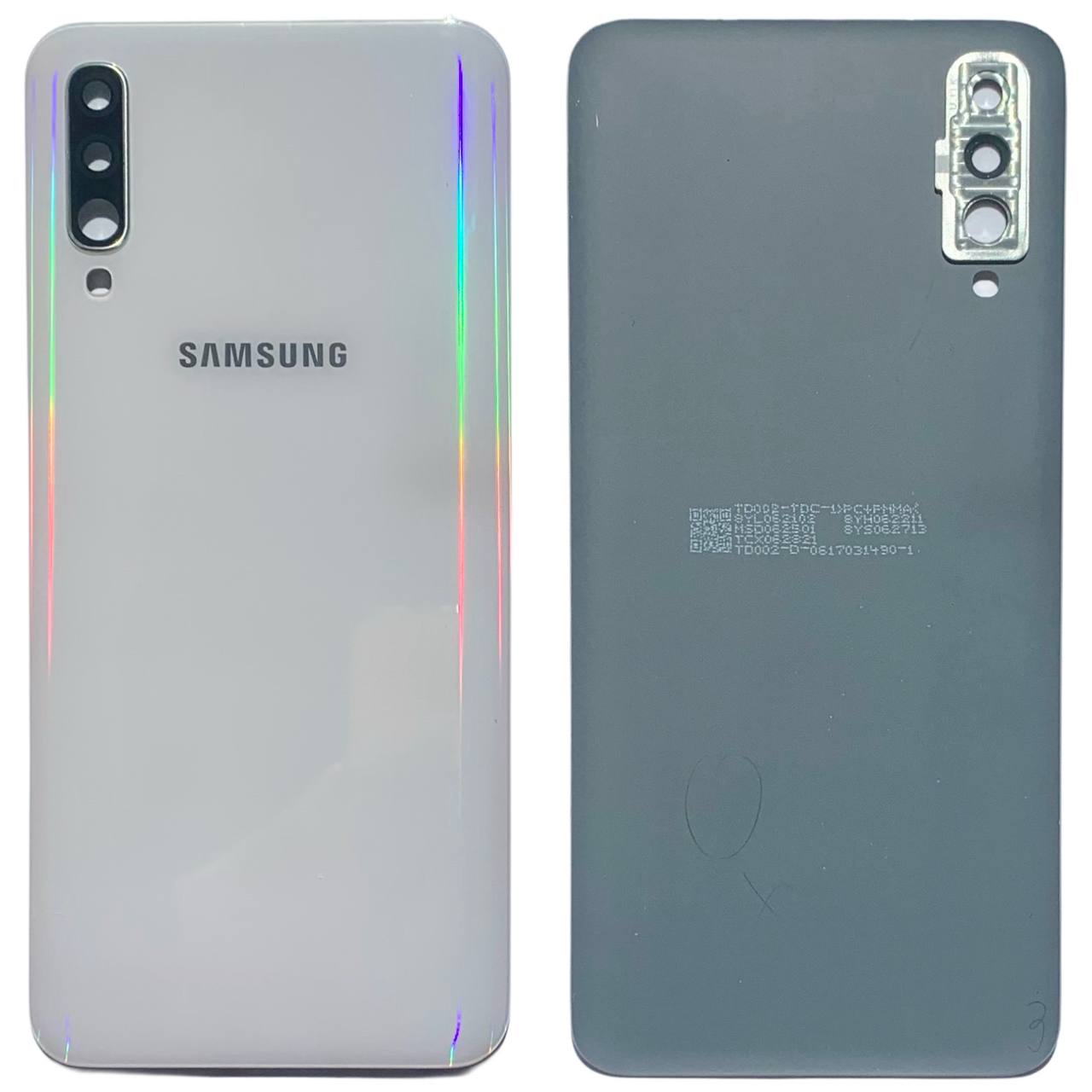 Задняя крышка Samsung A505 Galaxy A50 2019 white (со стеклом камеры)