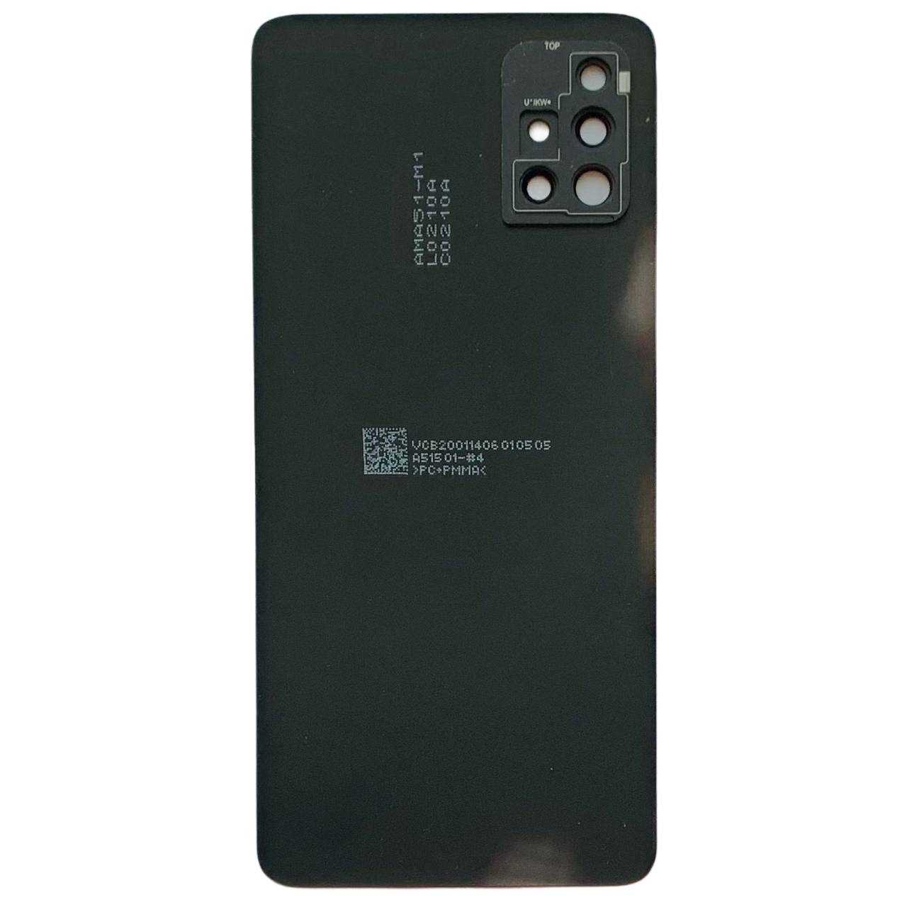 Задня кришка Samsung A515 Galaxy A51 2019 black (зі склом камери)