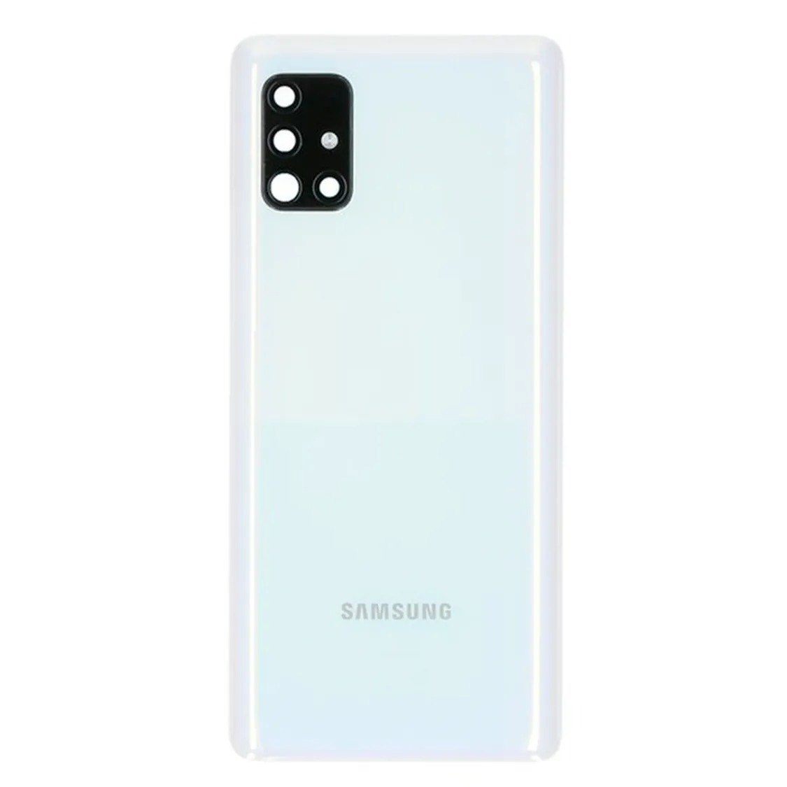Задня кришка Samsung A515 Galaxy A51 2019 white (зі склом камери)