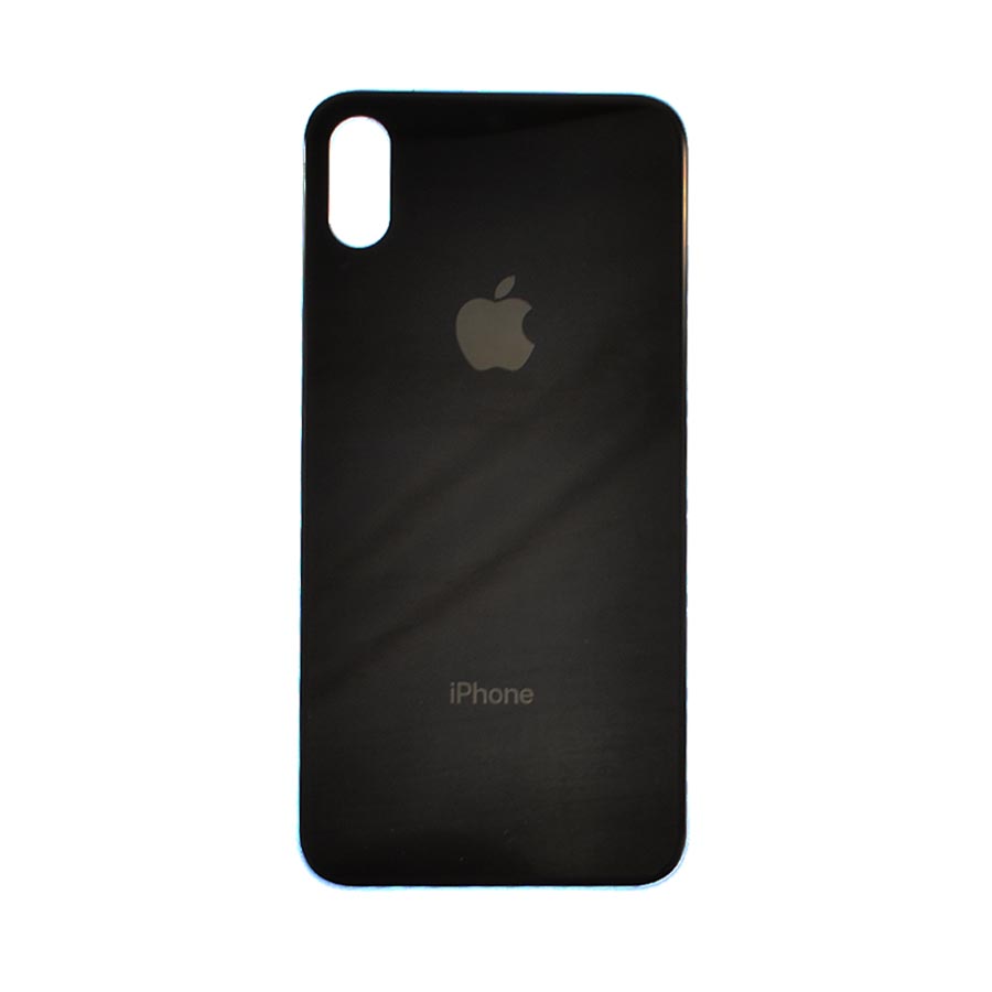 Задня кришка корпуса iPhone Xs black, маленький виріз під камеру