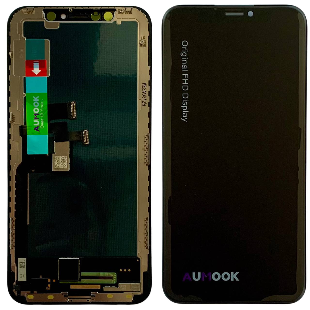Дисплей iPhone X black, з рамкою, AUMOOK FHD INCELL