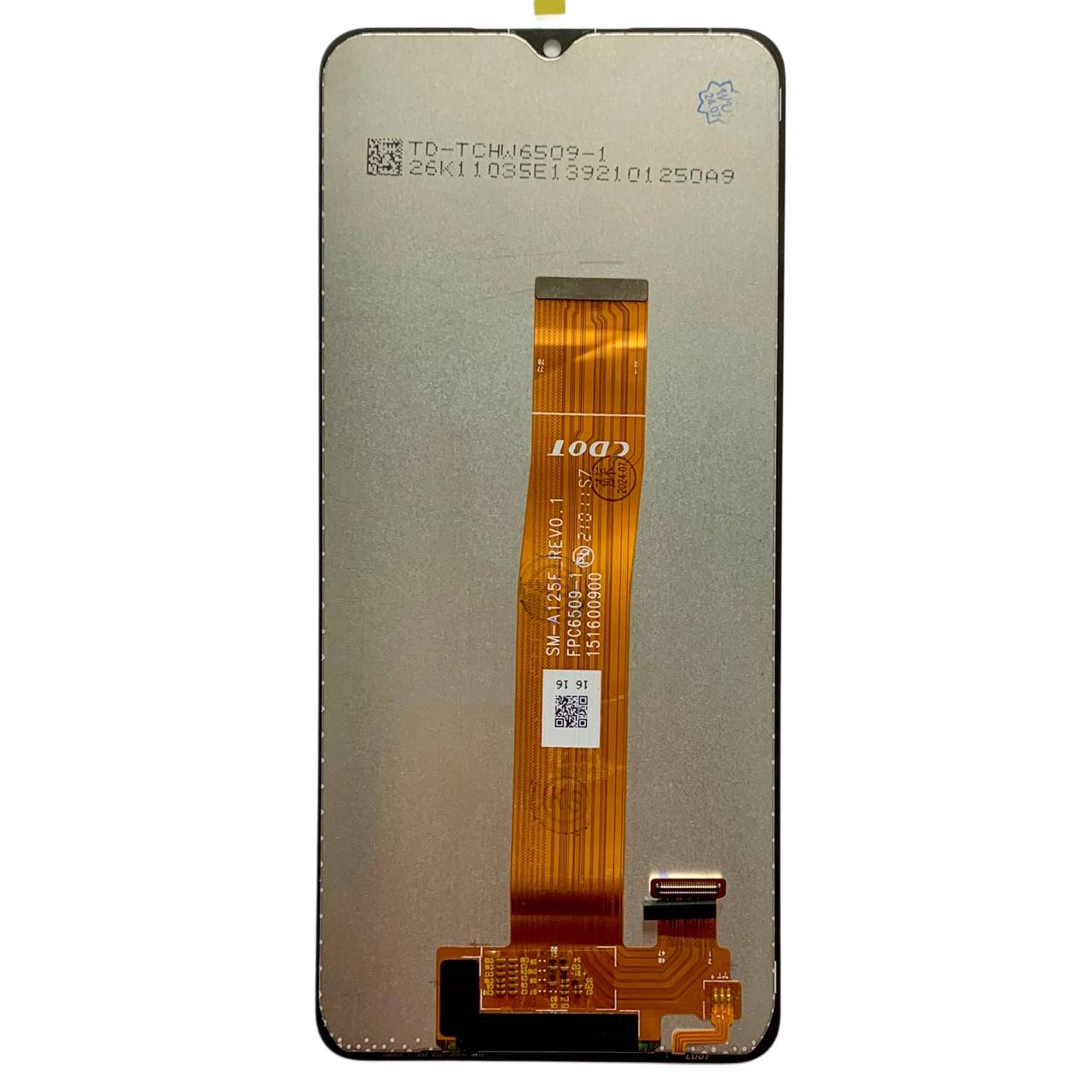 Дисплей Samsung A125F Galaxy A12 2020 black (A125F_REV0.1), без рамки, Service Pack Original