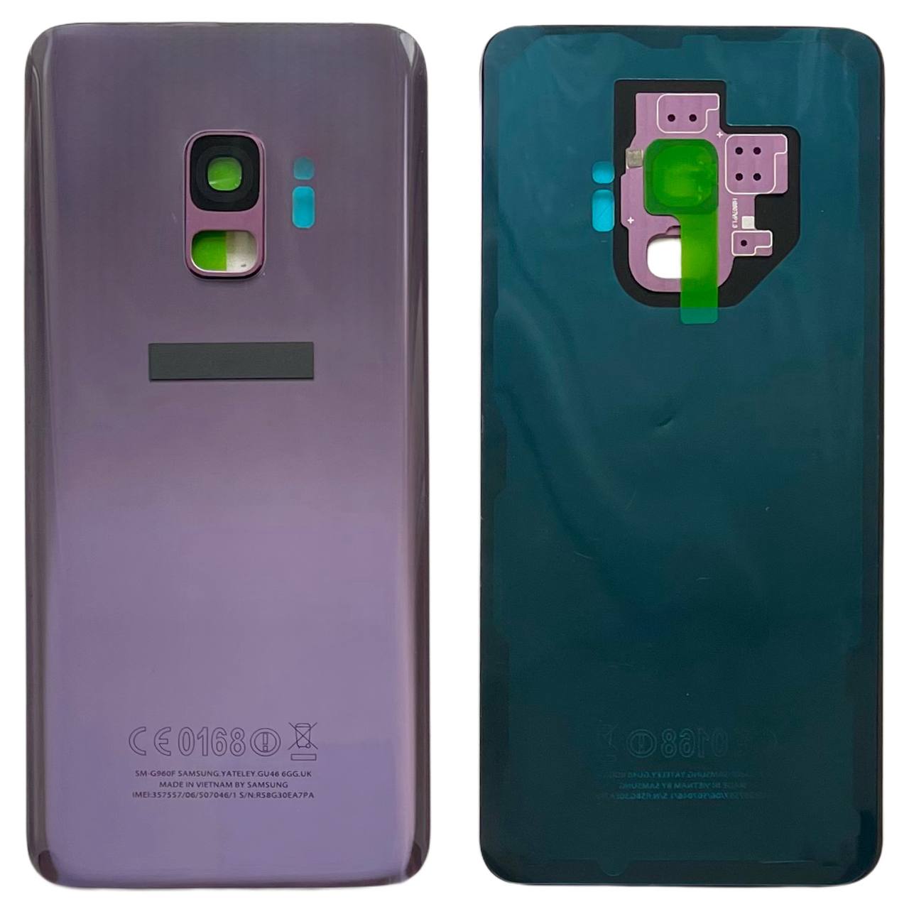 Задня кришка Samsung G960 Galaxy S9 lilac purple (зі склом камери)
