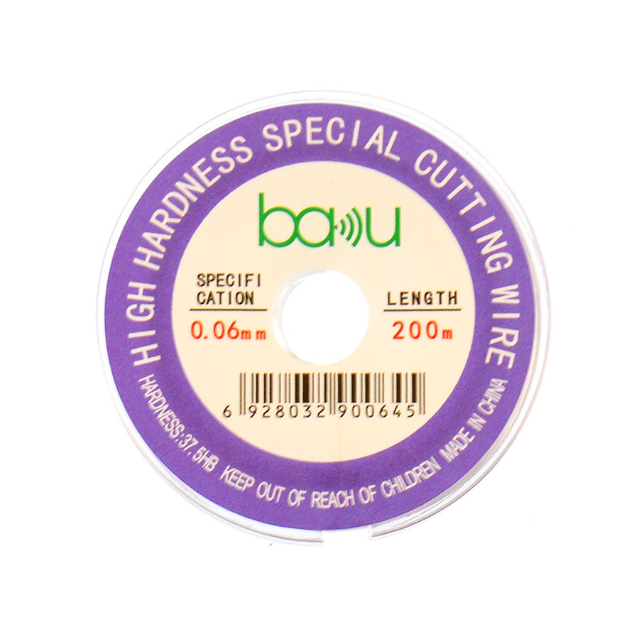 Струна для срезки стекла дисплея  0,06mm/200m BAKU