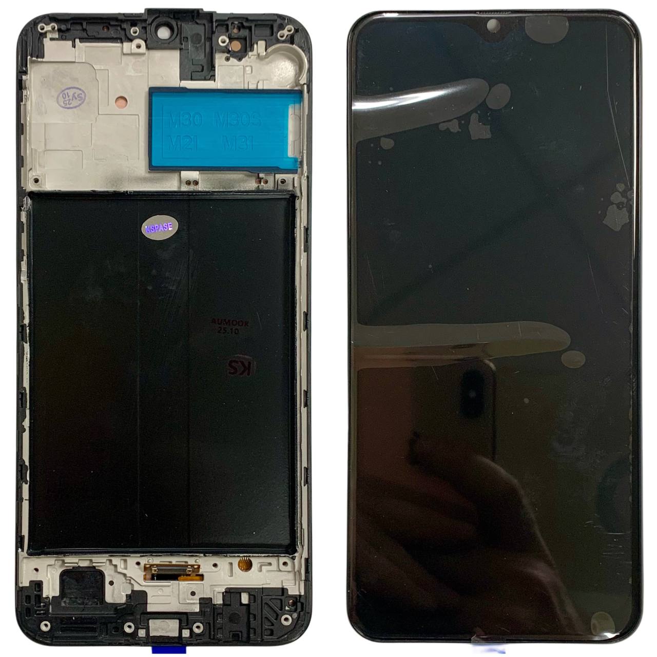 Дисплей Samsung M315 Galaxy M31 black, з рамкою, OLED