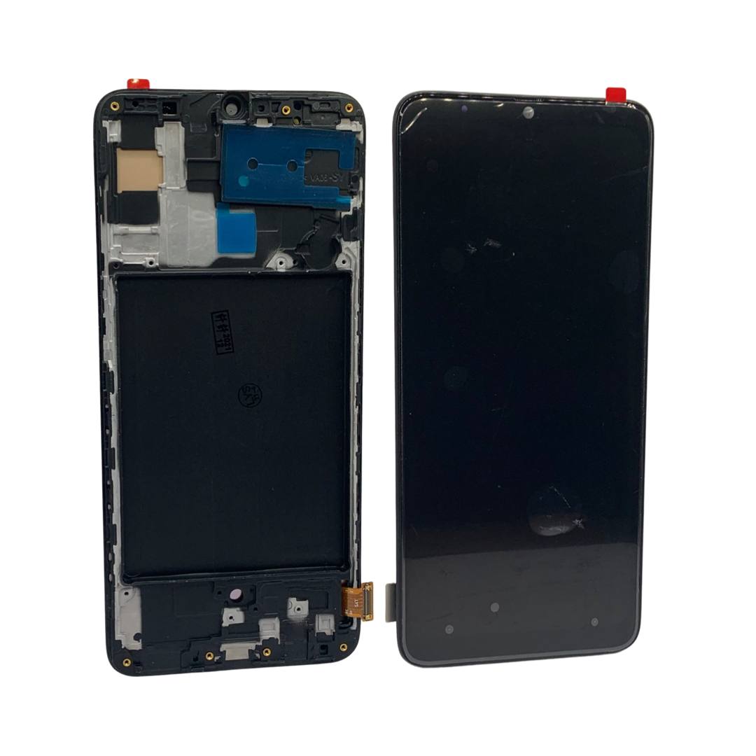 Дисплей Samsung A705 Galaxy A70 2019 black, з рамкою, OLED
