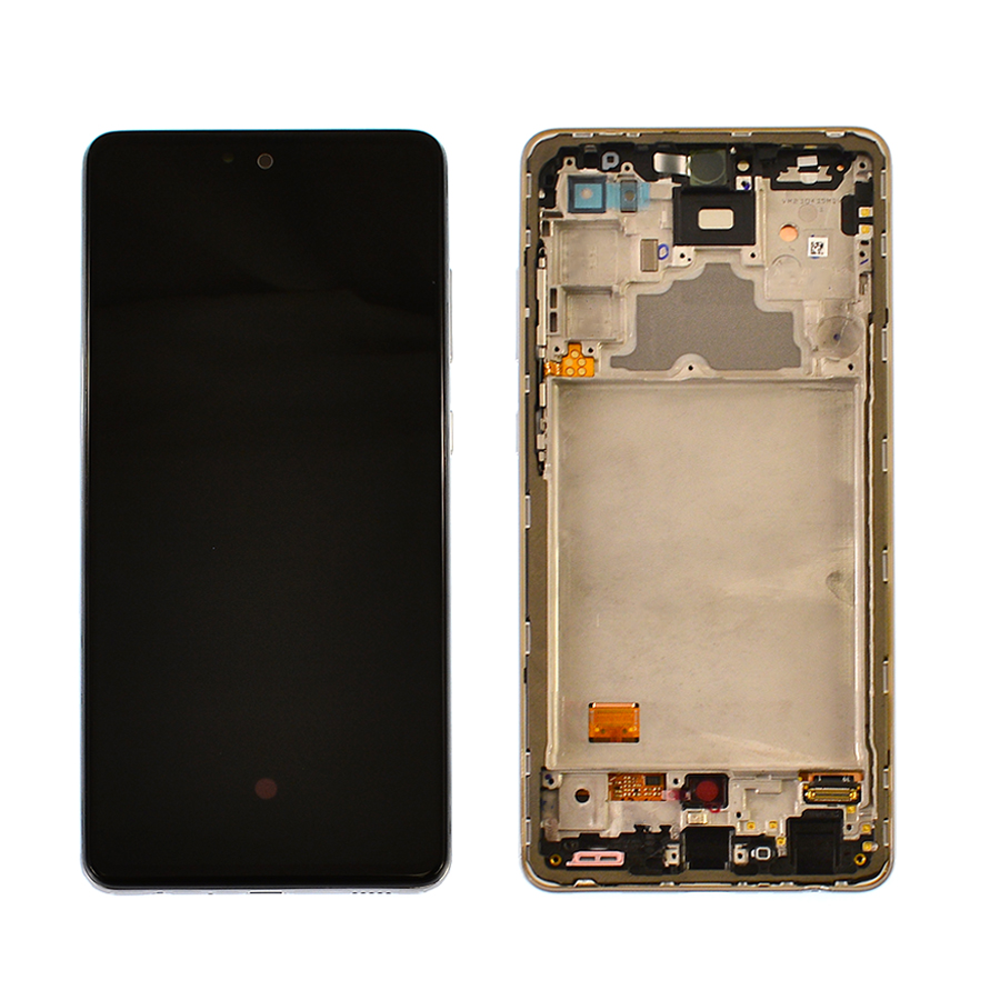 Дисплей Samsung A725 Galaxy A72 2021 white, з рамкою, Service Pack Original