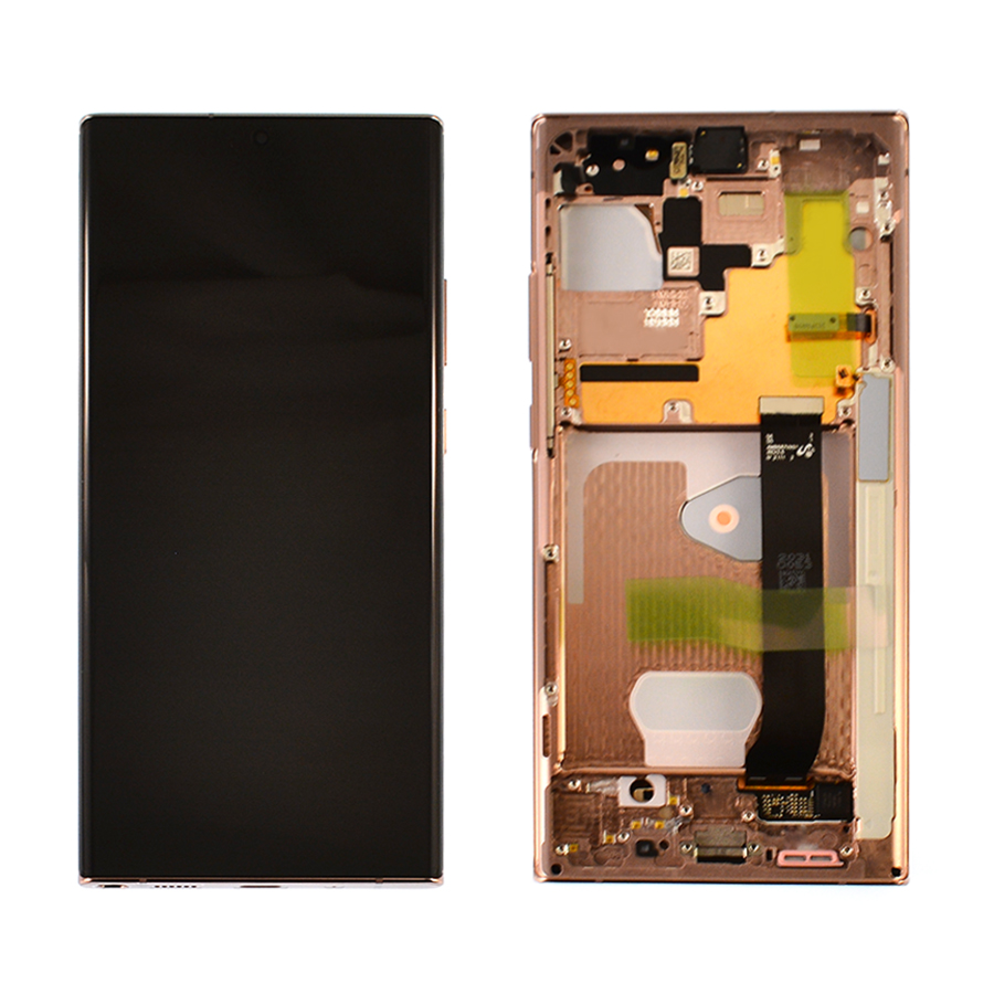 Дисплей Samsung N985 | N986 Note 20 Ultra 5G bronze, з рамкою, Service Pack Original