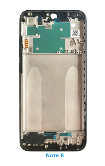 Рамка кріплення дисплея Xiaomi Redmi Note 8, silver