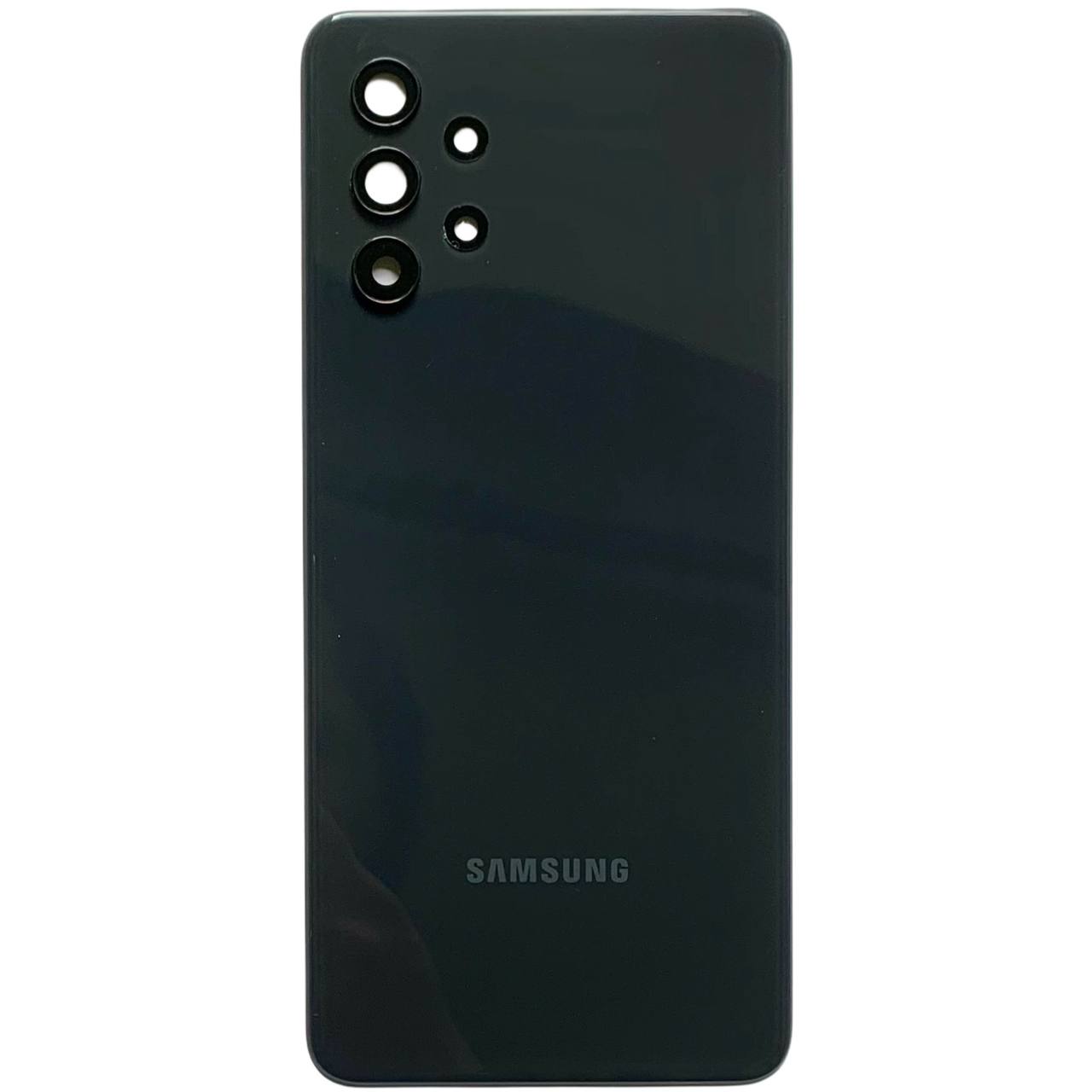 Задня кришка Samsung A325 Galaxy A32 2021 black (зі склом камери)