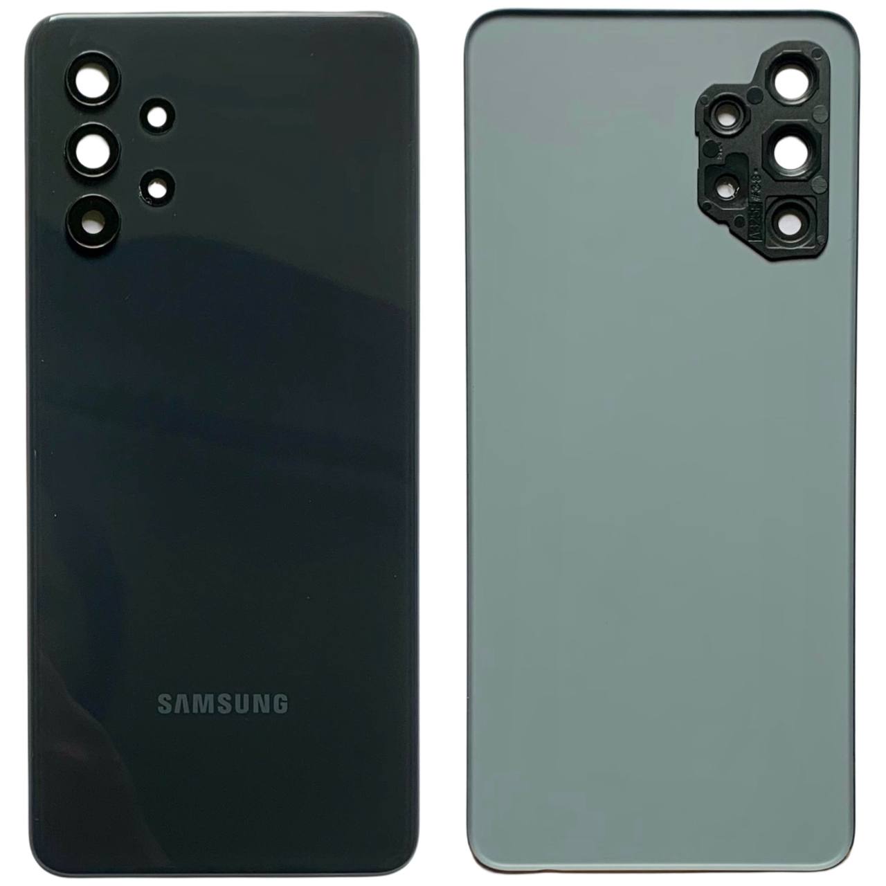 Задня кришка Samsung A325 Galaxy A32 2021 black (зі склом камери)