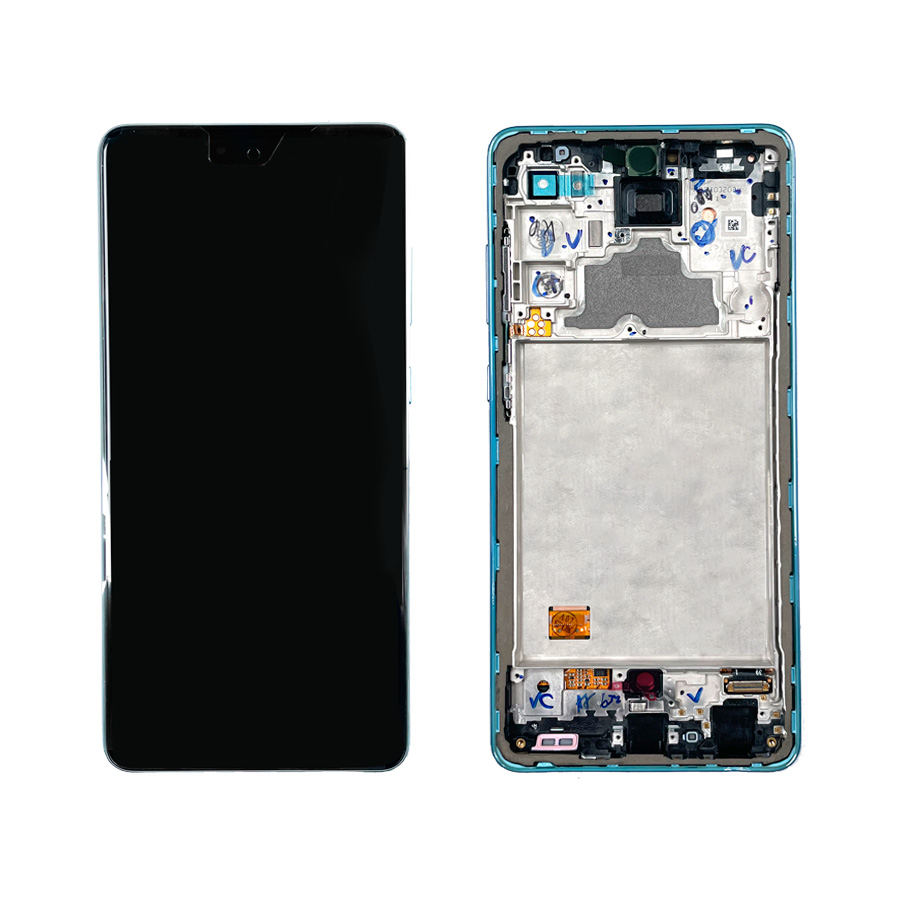 Дисплей Samsung A725 Galaxy A72 2021 blue, з рамкою, Service Pack Original