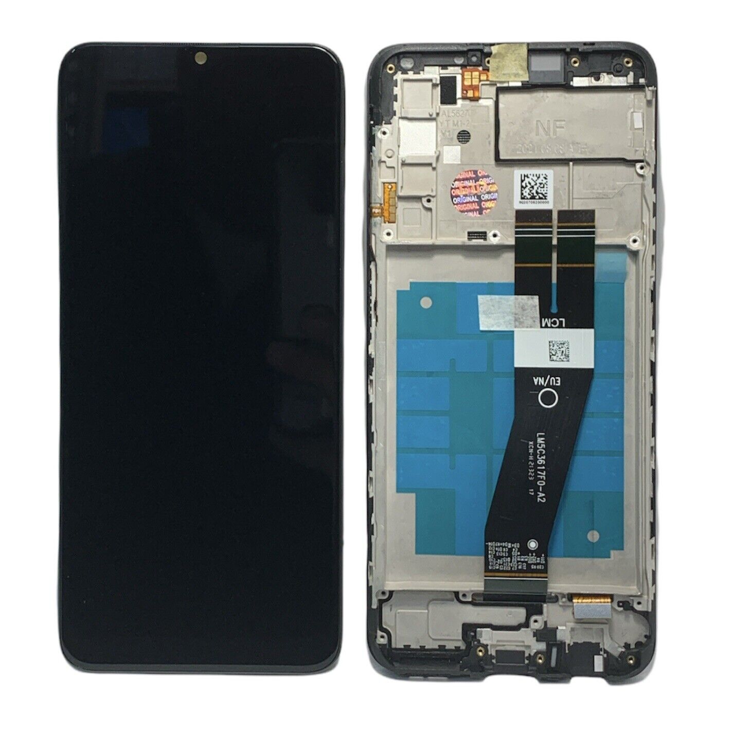 Дисплей Samsung A037G Galaxy A03S (163 x72) mm black, з рамкою, Service Pack Original