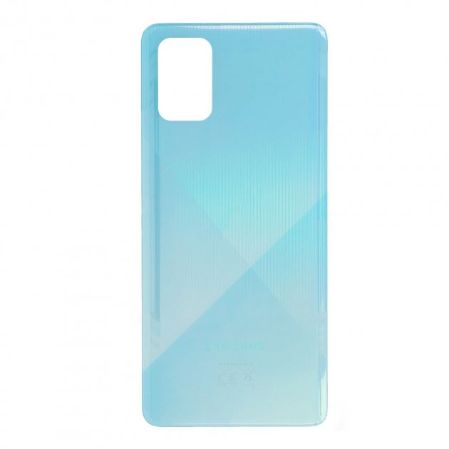 Задня кришка Samsung A715 Galaxy A71 blue (без скла камери)