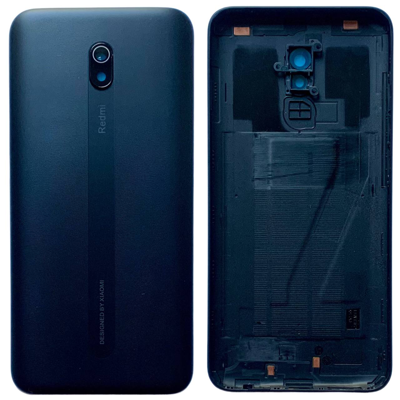 Задняя крышка Xiaomi Redmi 8A black (со стеклом камеры)