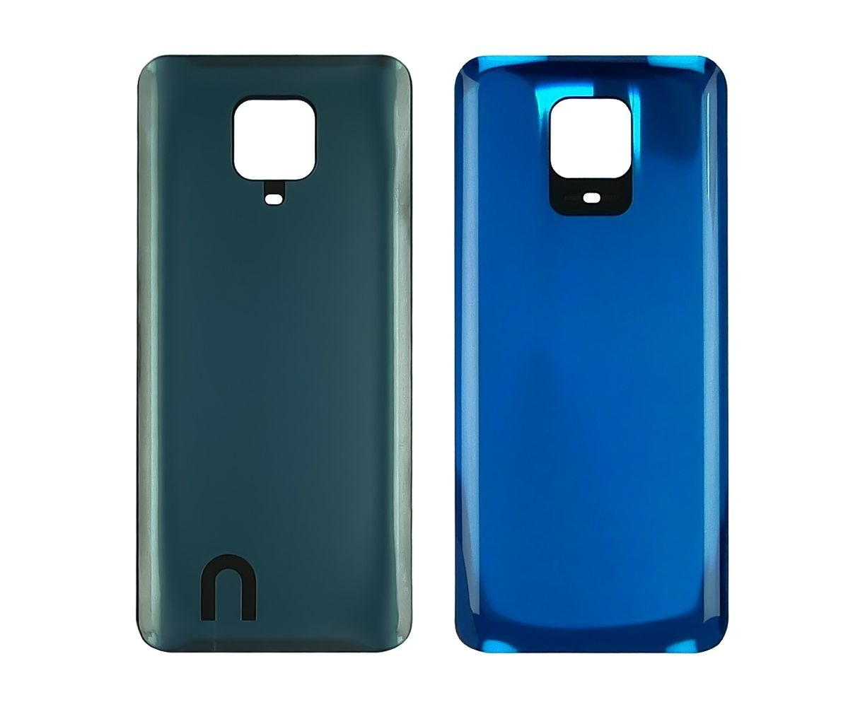 Задняя крышка Xiaomi Redmi Note 9 Pro blue (со стеклом камеры)