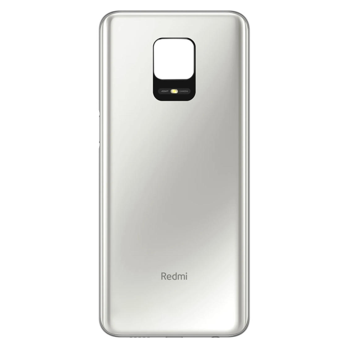 Задняя крышка Xiaomi Redmi Note 9 Pro white (со стеклом камеры)