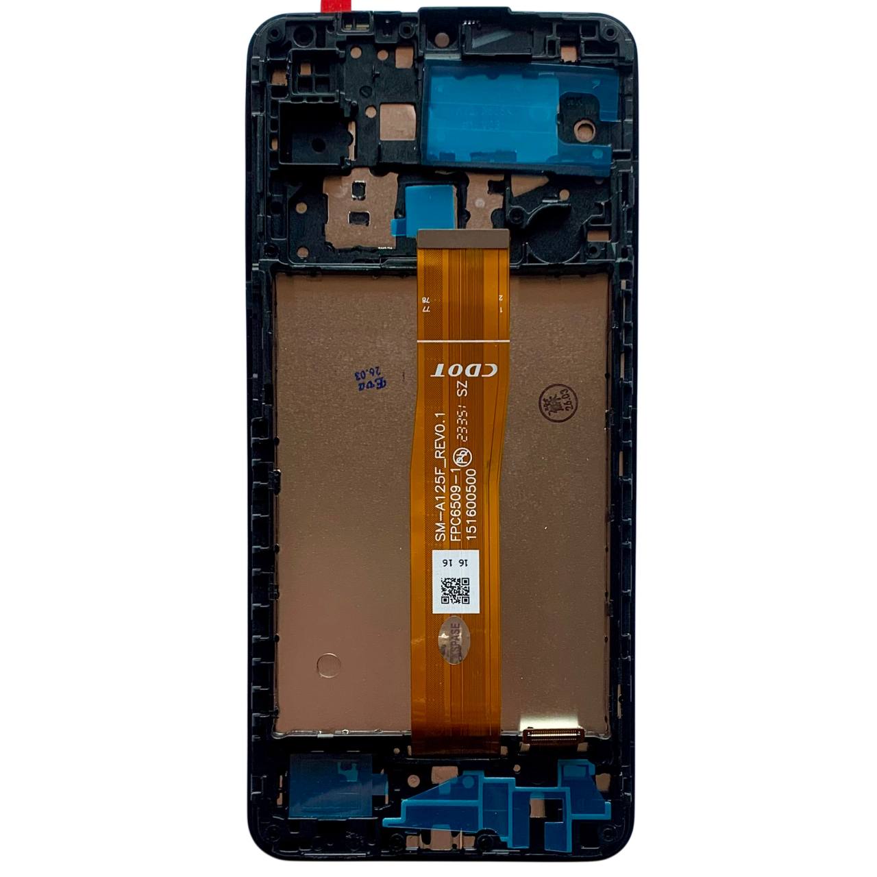 Дисплей Samsung A127 Galaxy A12 2021 black, с рамкой, INCELL