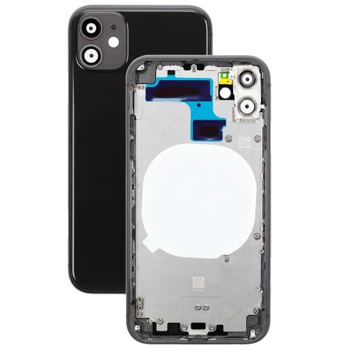 Корпус iPhone 11 black ver EU, High Quiality (крышка НЕ цельнолитая)