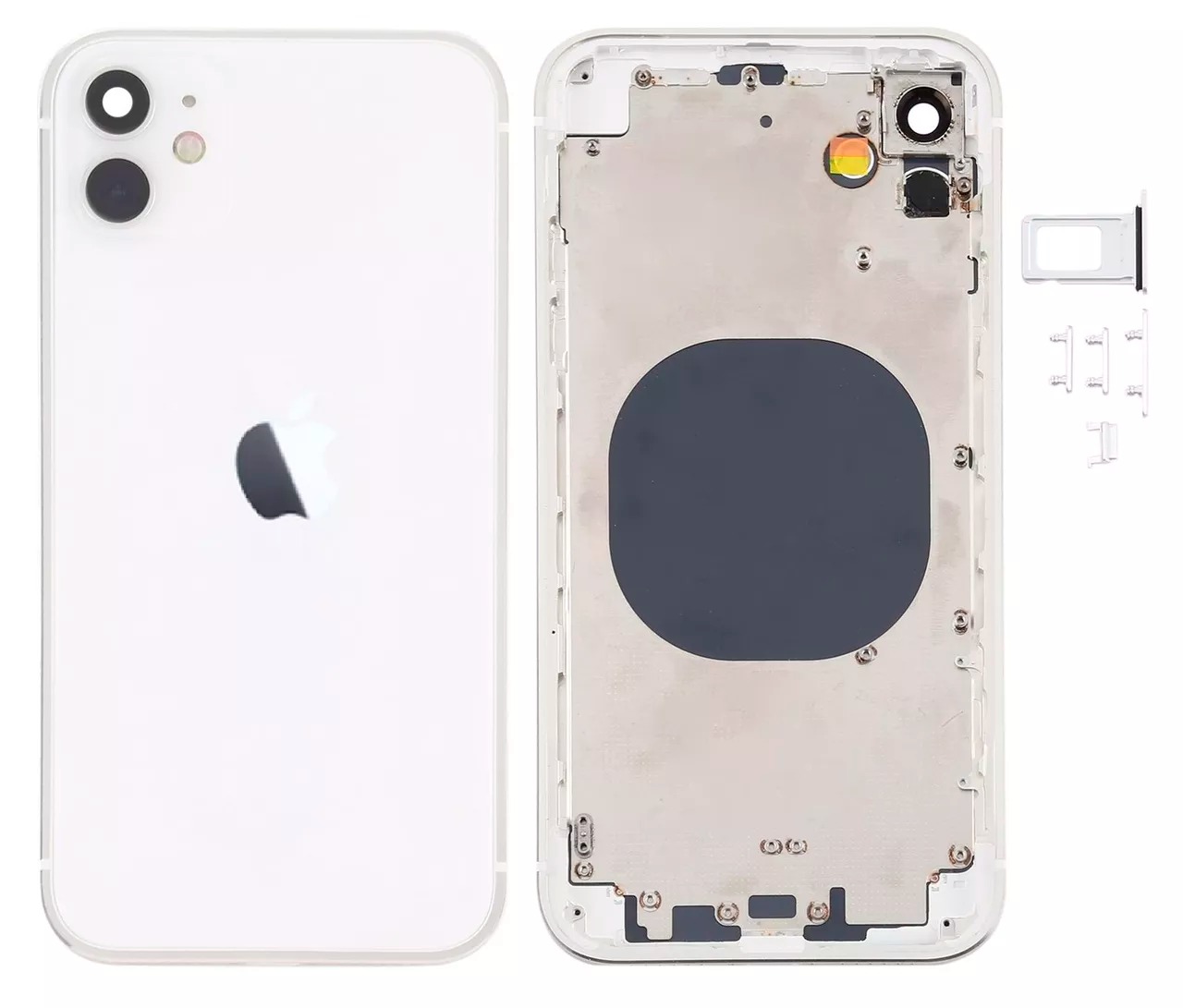 Корпус iPhone 12 white ver. EU, High Quiality (кришка НЕ цільнолита)