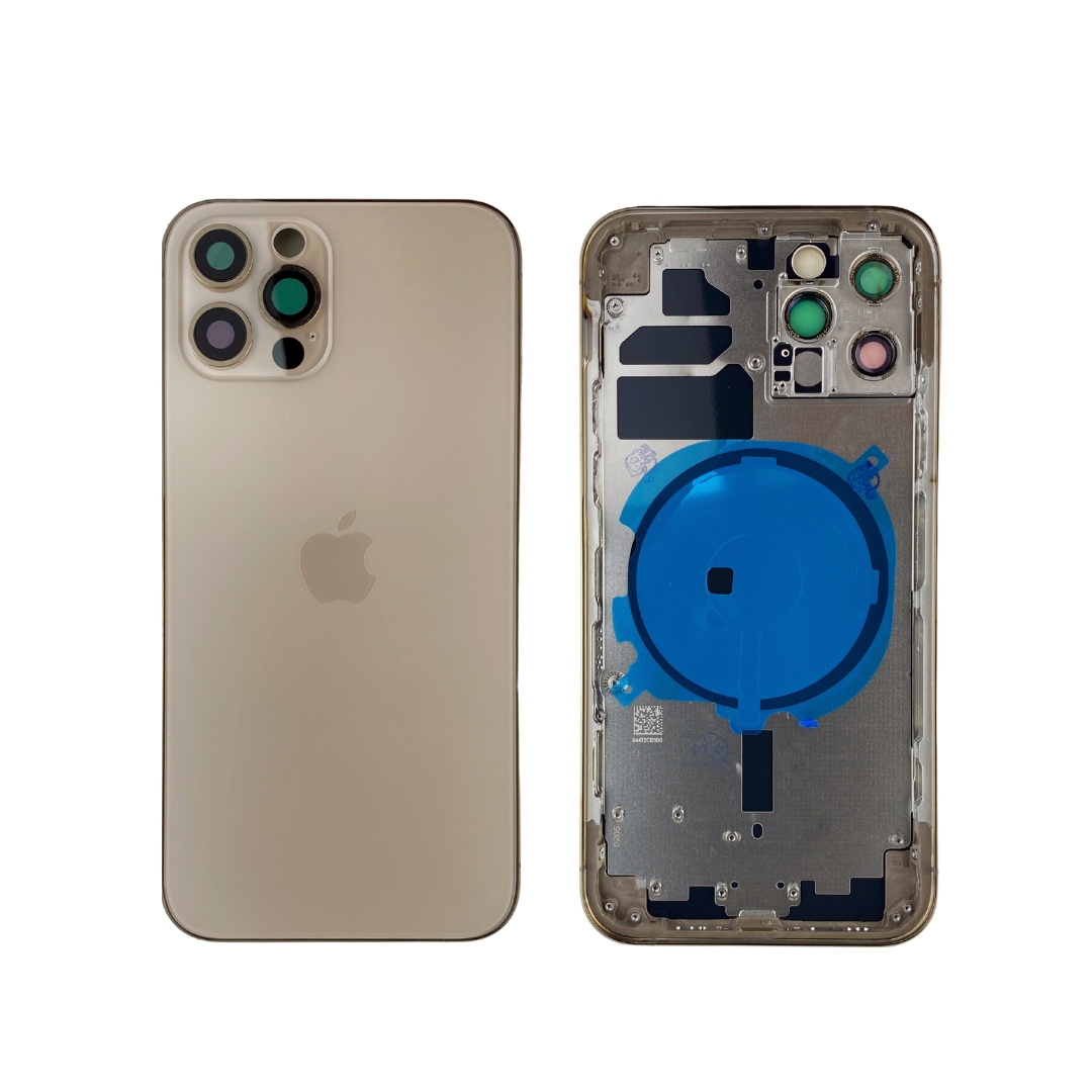 Корпус iPhone 12 Pro gold ver. EU, High Quiality (кришка НЕ цільнолита)