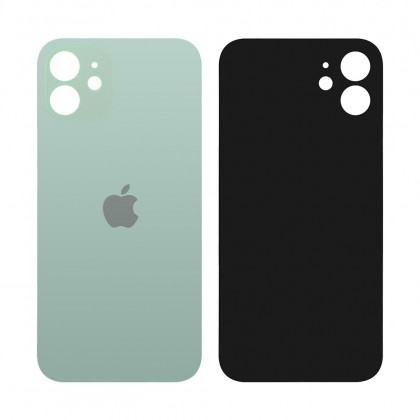 Задня кришка корпуса iPhone 12 green, великий виріз під камеру, High Quiality (НЕ цільнолита)