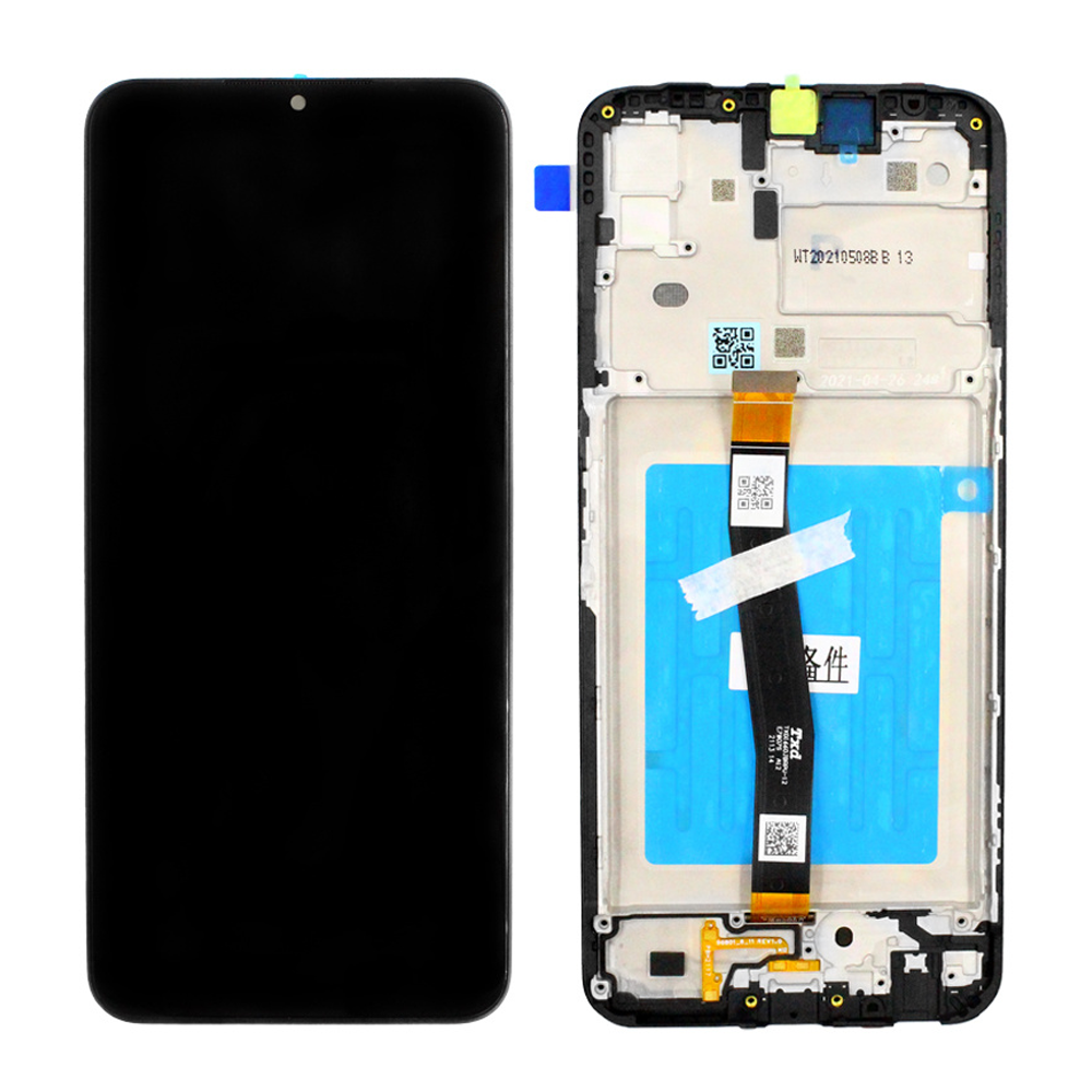 Дисплей Samsung A226 Galaxy A22 5G 2021 black, з рамкою, Service Pack Original