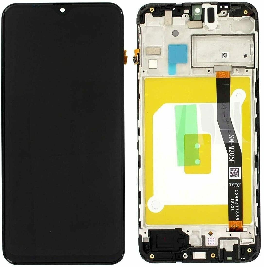 Дисплей Samsung M205 Galaxy M20 black, з рамкою, Service Pack Original