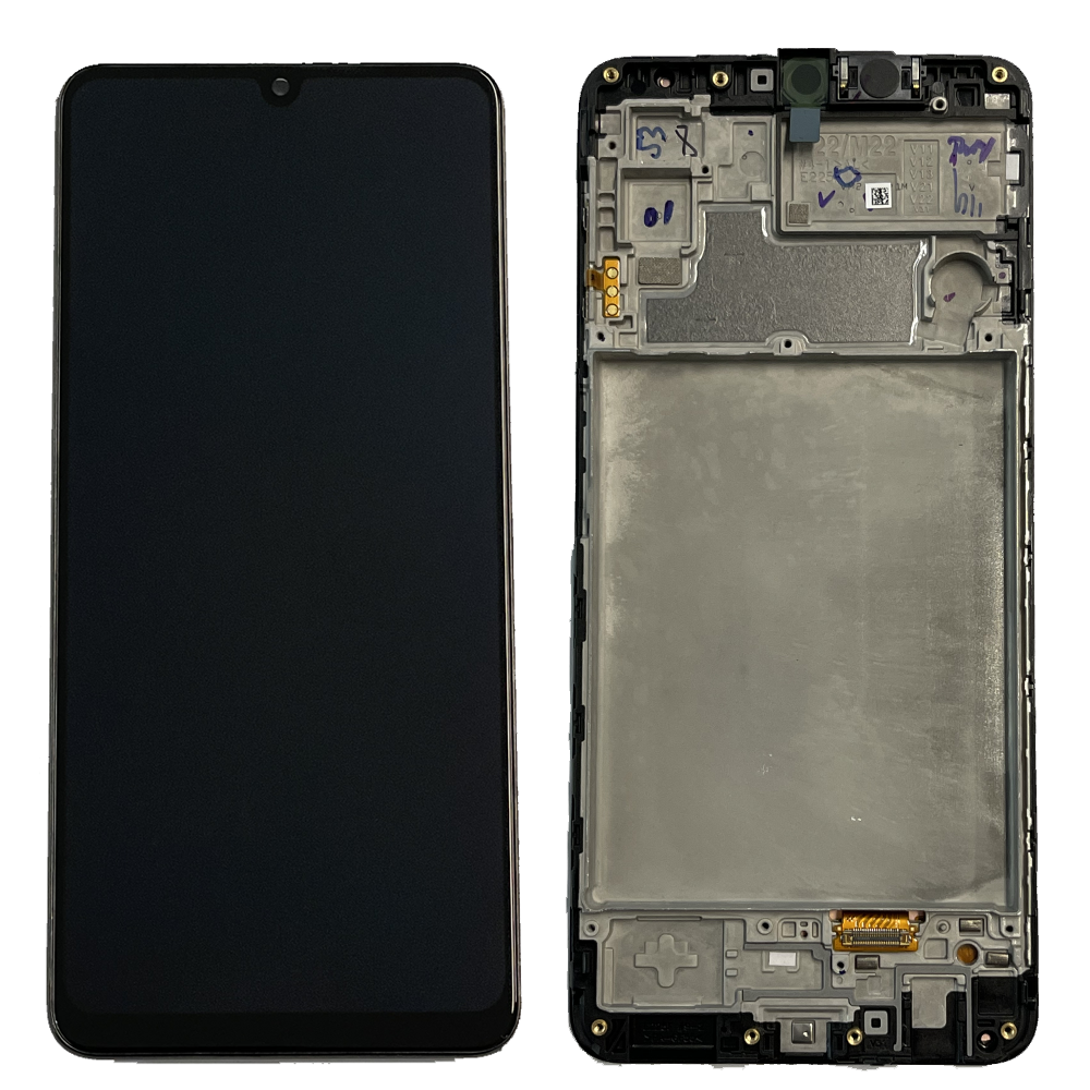 Дисплей Samsung M225 Galaxy M22 black, з рамкою, Service Pack Original