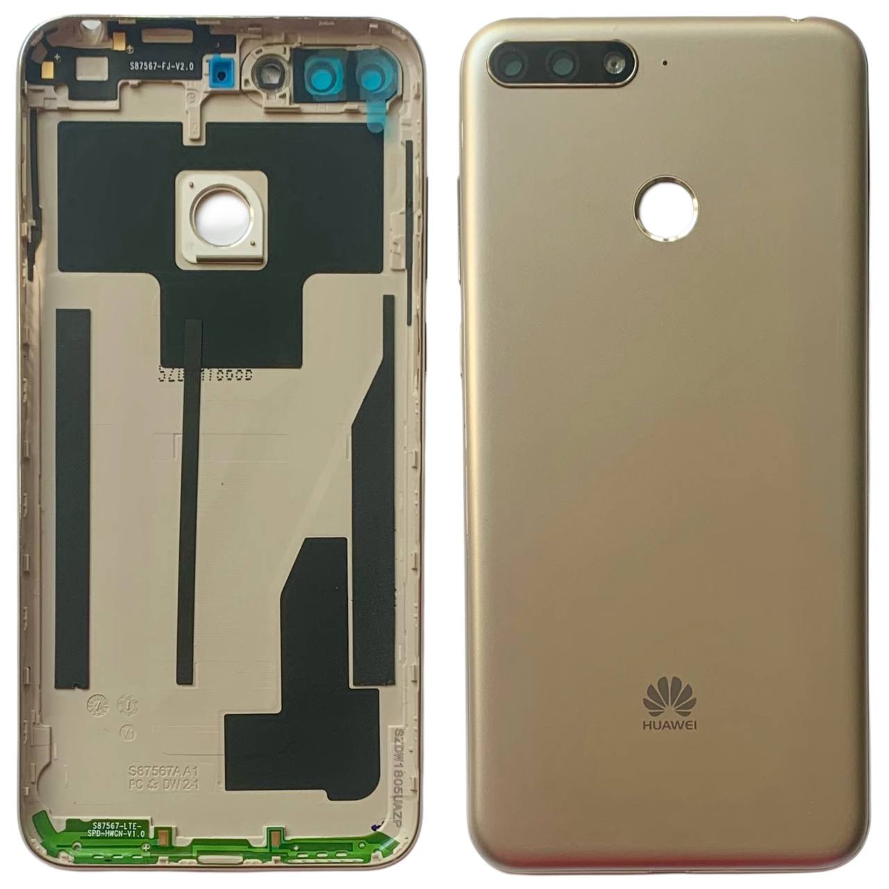 Задня кришка Huawei Y6 Prime 2018 | Honor 7A Pro gold (зі склом камери)