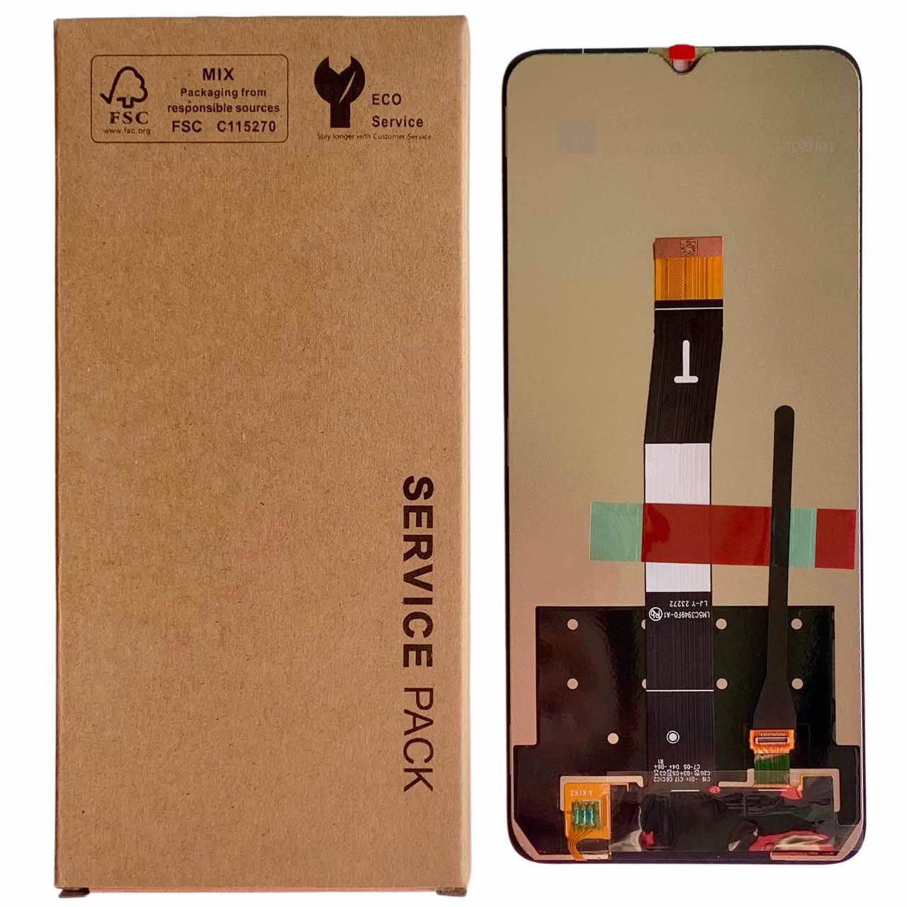 Дисплей Xiaomi Redmi 12C | Redmi 11A | Poco C55 black, без рамки, Service Pack Original