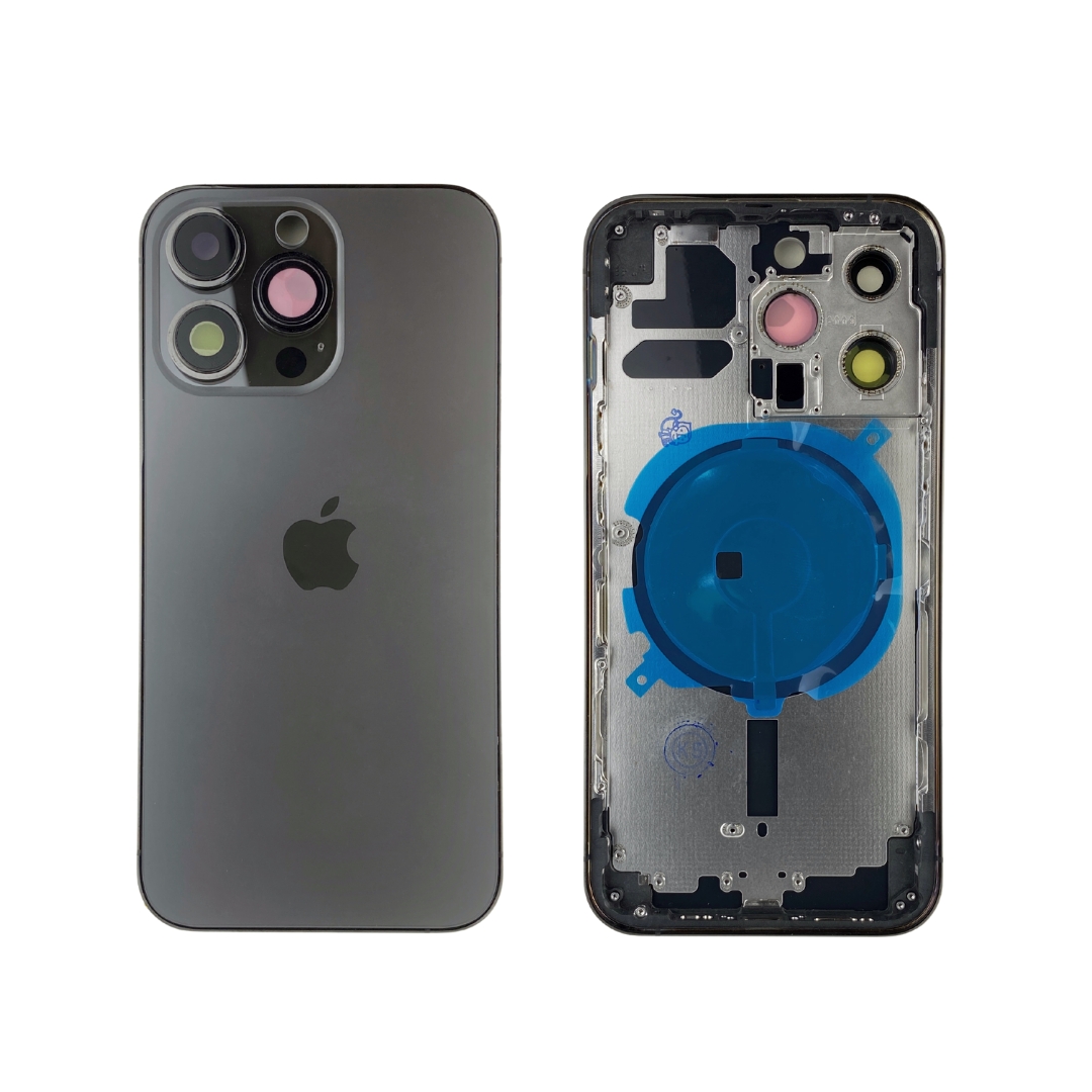 Корпус iPhone 13 Pro black ver. EU, High Quiality (крышка НЕ цельнолитая)