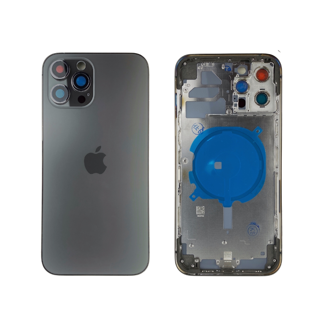 Корпус iPhone 12 Pro Max graphite ver. USA, High Quiality (кришка НЕ цільнолита)