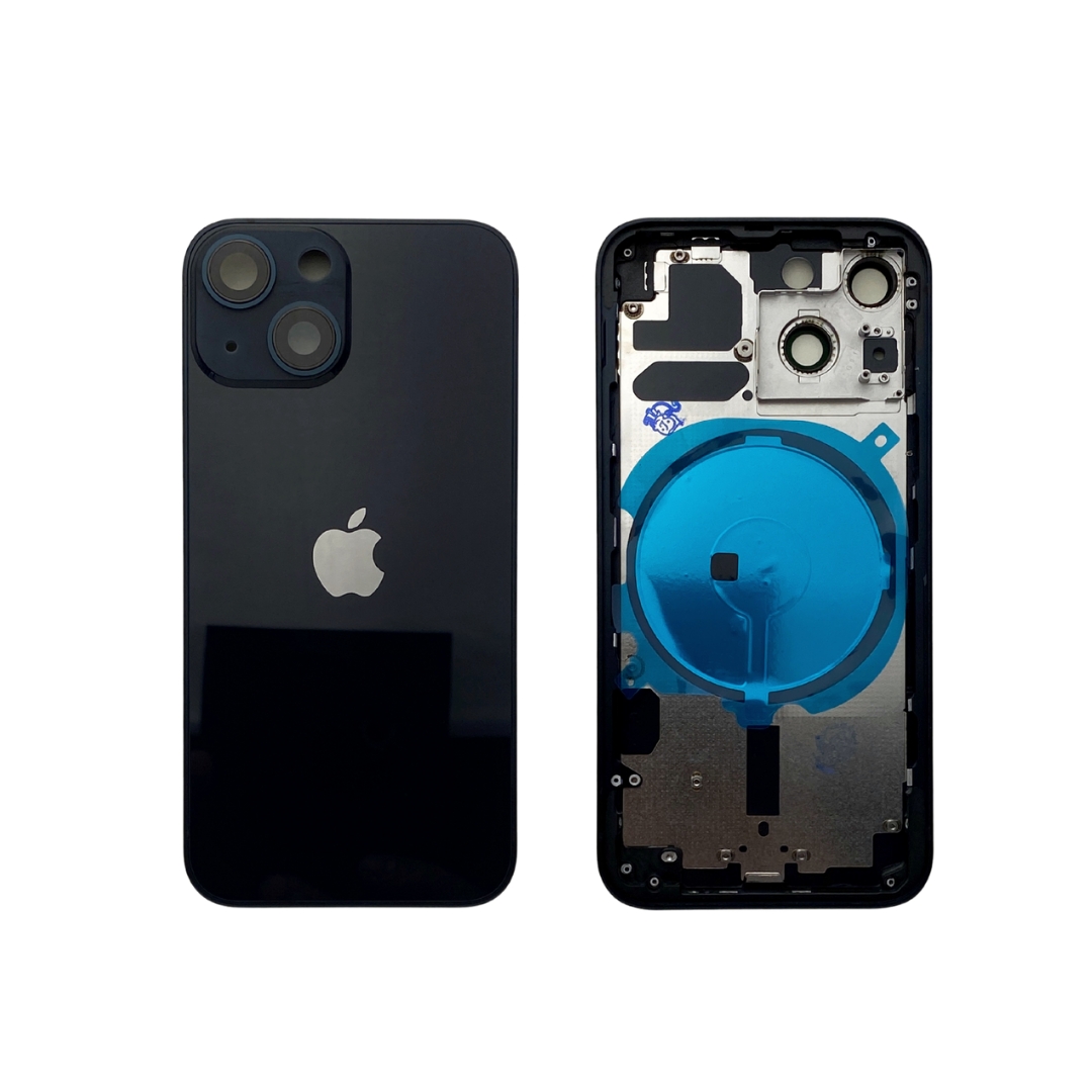 Корпус iPhone 13 Mini black ver. USA, High Quiality (кришка НЕ цільнолита)