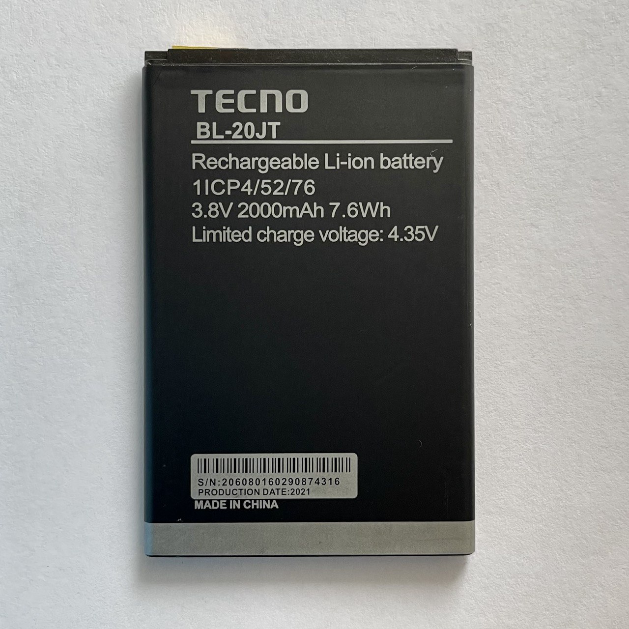 Акумулятор Tecno F1 | F2 | F2 LTE (BL-20JT) Original (PRC)