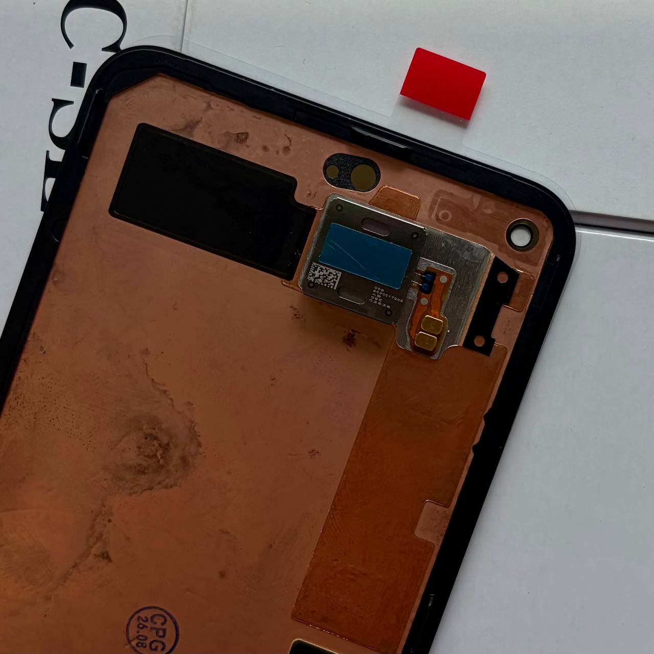 Дисплей Google Pixel 5 black, с рамкой, Original (переклееное стекло)