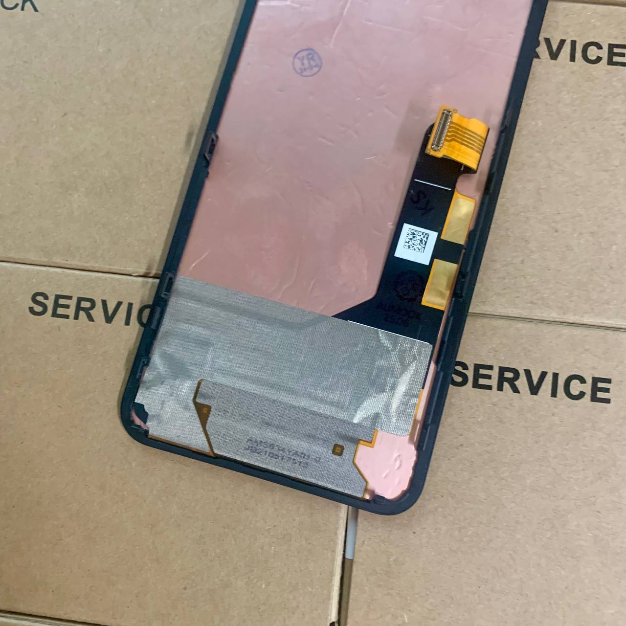 Дисплей Google Pixel 5A black, с рамкой, Original (переклееное стекло)