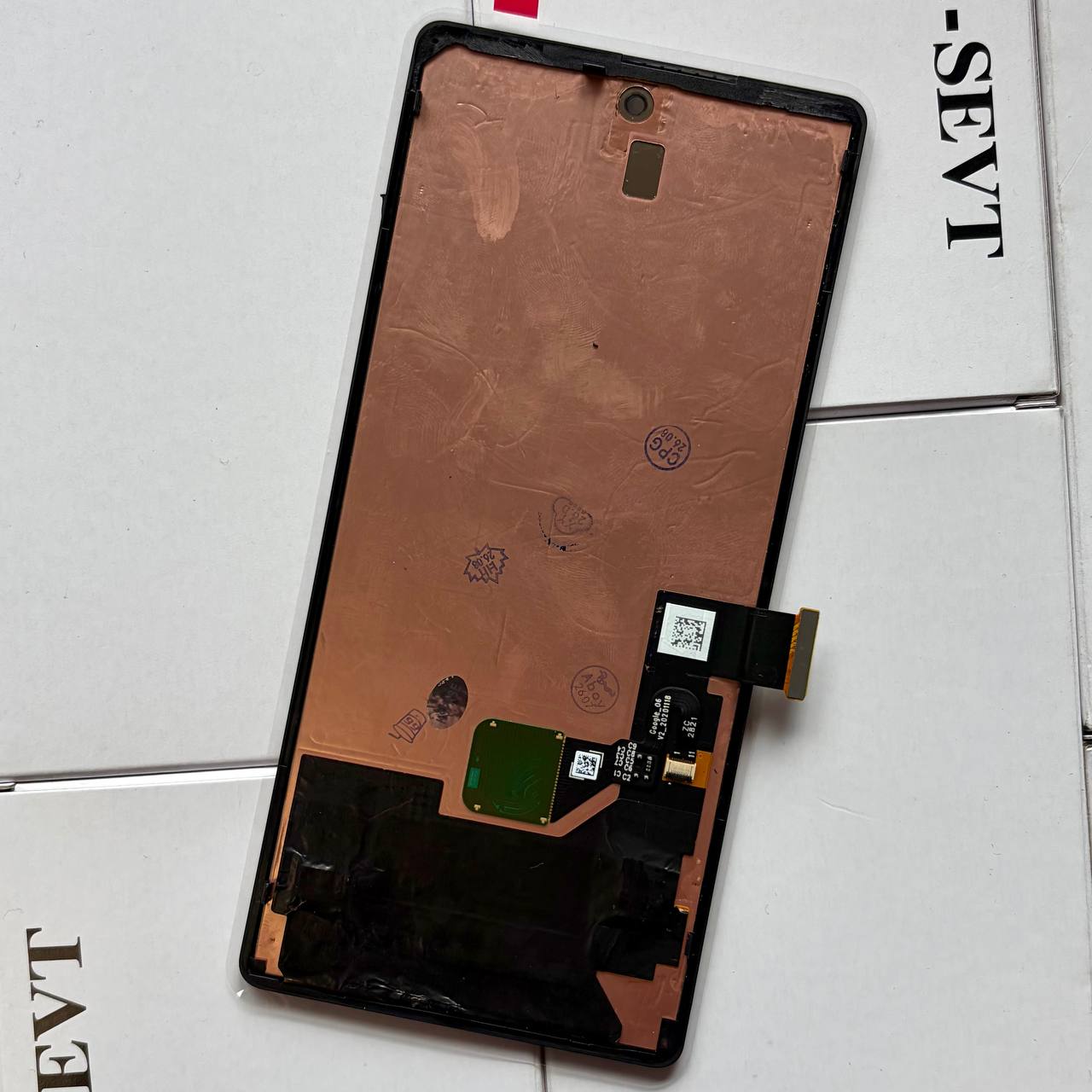 Дисплей Google Pixel 6 black, с рамкой, Original (переклееное стекло)