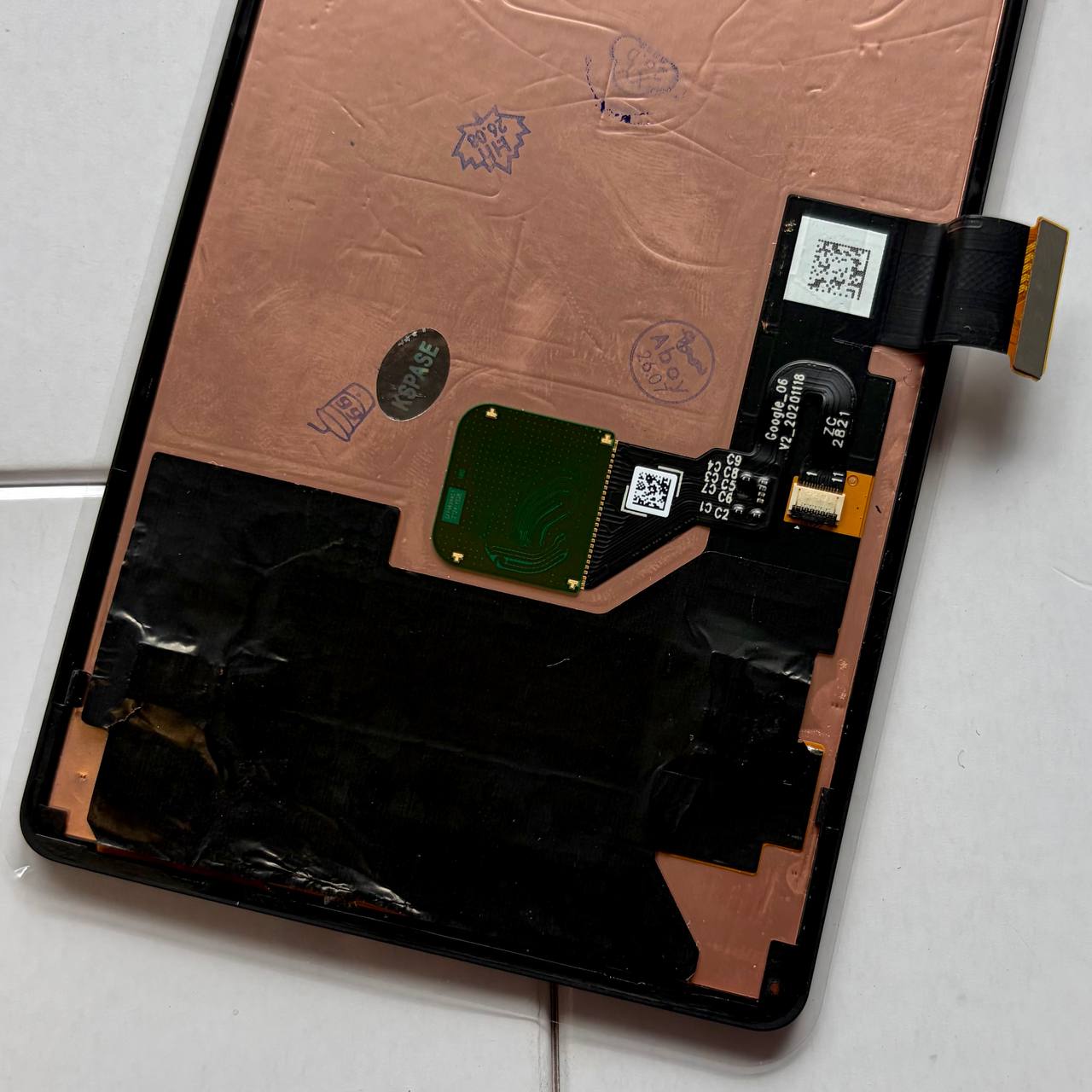 Дисплей Google Pixel 6 black, с рамкой, Original (переклееное стекло)