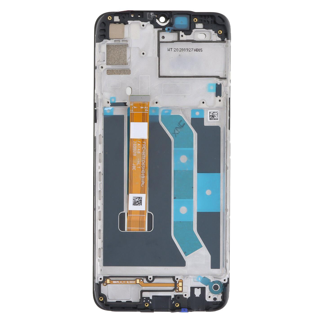 Дисплей Realme C3 | C3i | Narzo 10A black, з рамкою, Original (PRC)