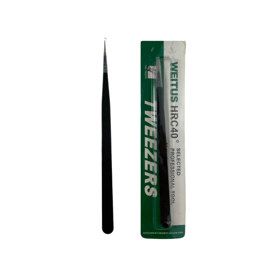 Пінцет TWEEZERS Прямий, black