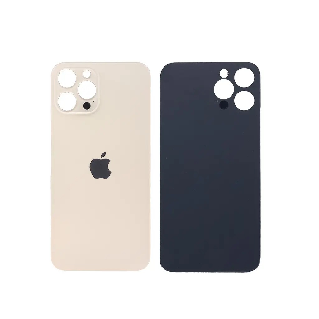 Задня кришка корпуса iPhone 14 Pro Max gold, великий виріз під камеру. High Quiality (НЕ цільнолита)